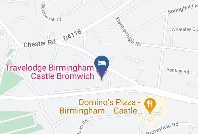 Solihull - Travelodge Birmingham Castle Bromwich Maps