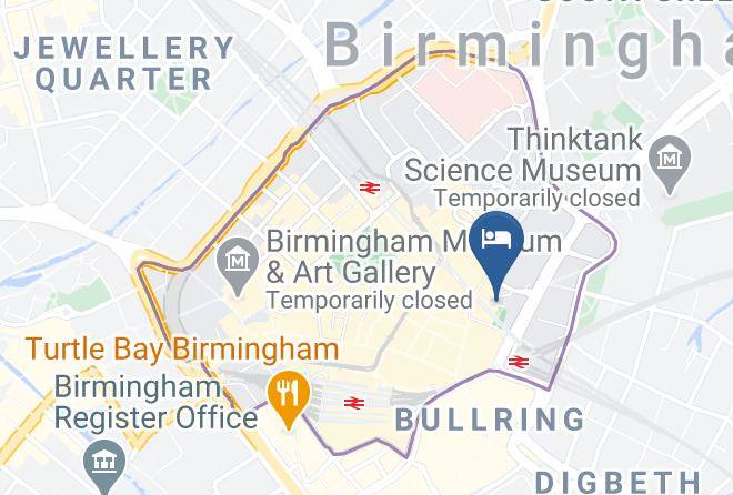Birmingham - Travelodge Birmingham Central Moor Street Maps