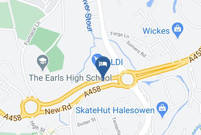 Travelodge Birmingham Halesowen Map