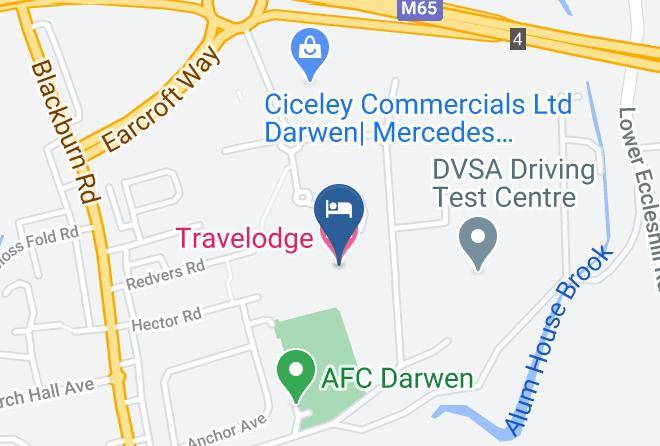 Blackburn With Darwen - Travelodge Blackburn M65 Maps