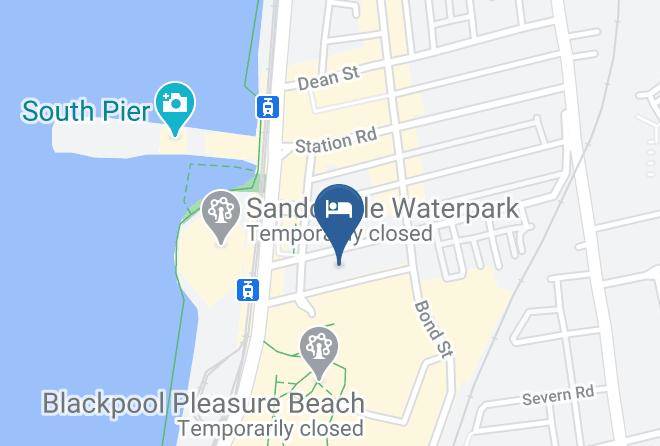 Travelodge Blackpool South Promenade Map