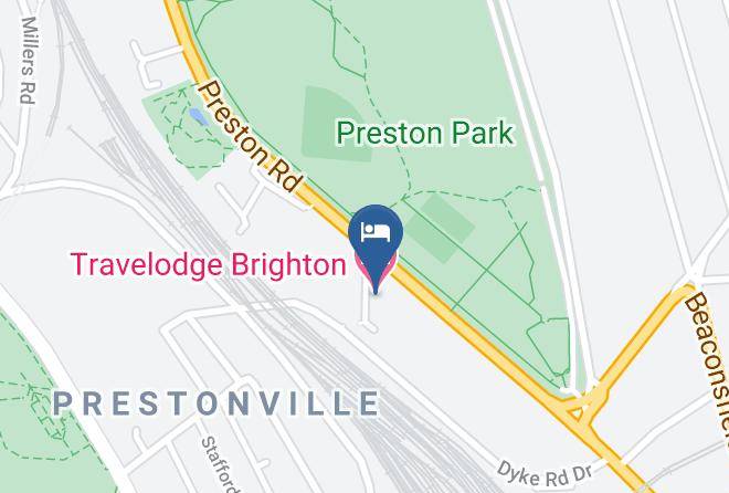 Brighton And Hove - Travelodge Brighton Maps