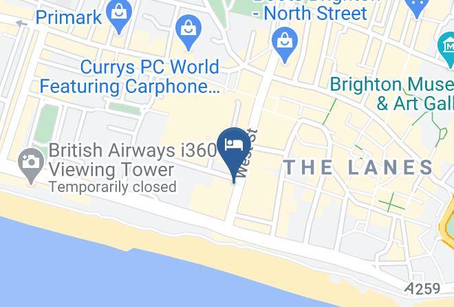 Brighton And Hove - Travelodge Brighton Seafront Maps