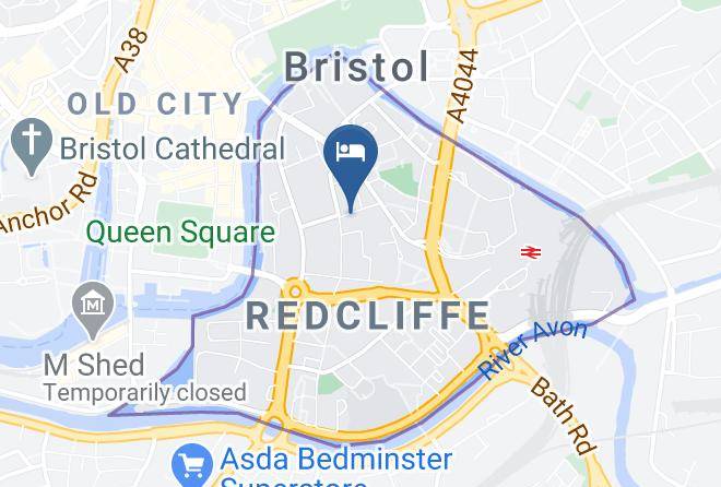 Bristol - Travelodge Bristol Central Mitchell Lane Maps