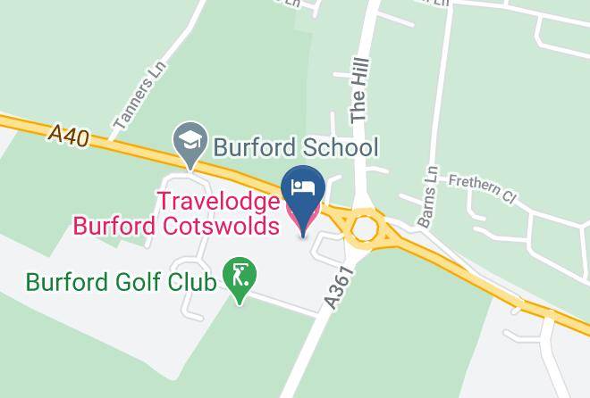 Oxon - Travelodge Burford Cotswolds Maps