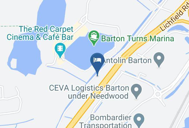 Staffs - Travelodge Burton A38 Northbound Maps