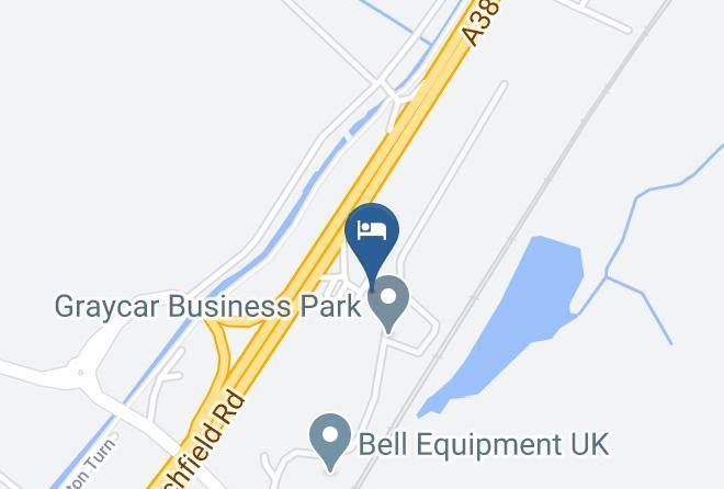 Travelodge Burton A38 Southbound Map