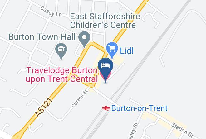 Staffs - Ibis Budget Burton Upon Trent Centre Maps