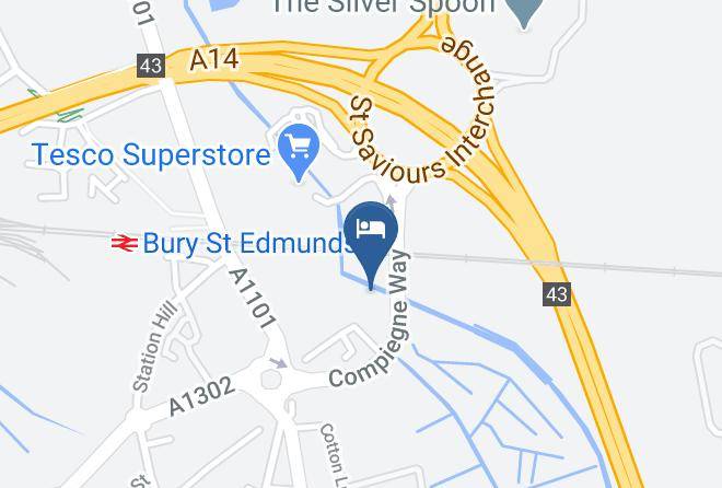 Suffolk - Premier Inn Bury St Edmunds North Maps