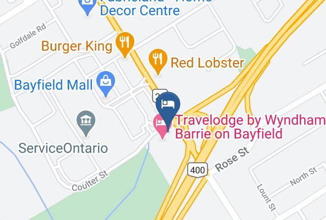 Simcoe - Travelodge By Wyndham Barrie On Bayfield Maps