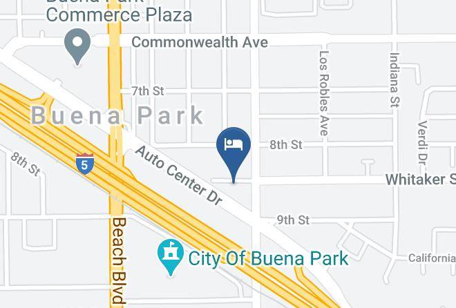 Travelodge By Wyndham Buena Park Map