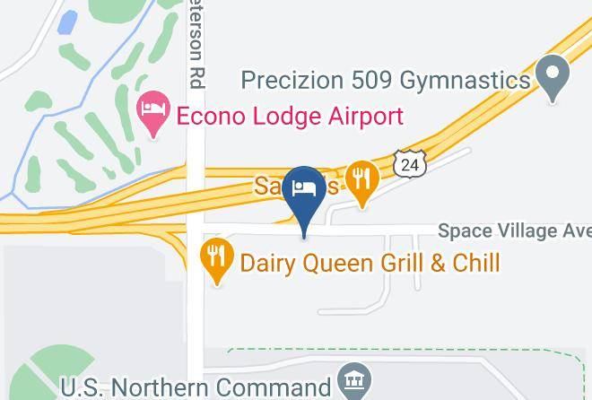 El Paso - Travelodge By Wyndham Colorado Springs Airport Peterson Afb Maps