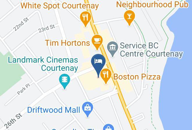 Coast Courtenay Hotel Map