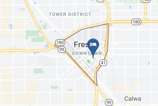 Fresno - Travelodge By Wyndham Fresno Convention Center Area Maps