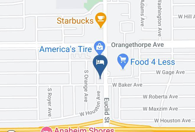 Orange - Travelodge By Wyndham Fullerton Near Anaheim Maps