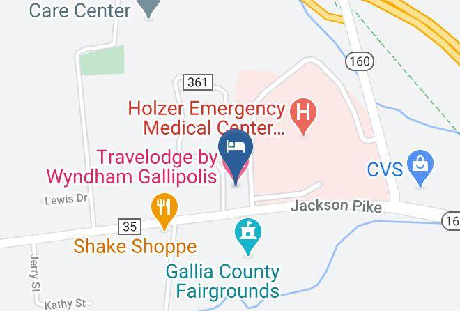 Gallia - Travelodge By Wyndham Gallipolis Maps