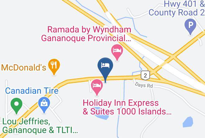 Leeds Grenville - Travelodge By Wyndham Gananoque Maps