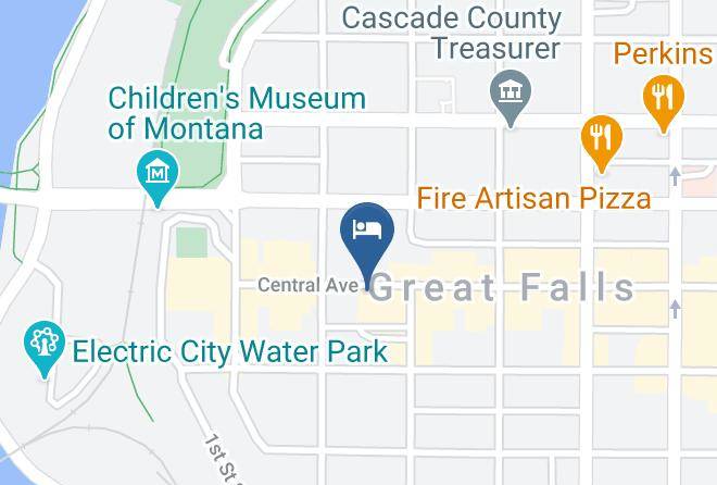 Cascade - Travelodge By Wyndham Great Falls Maps