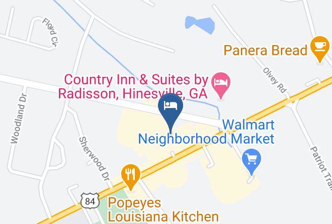 Liberty - Travelodge By Wyndham Hinesville Maps