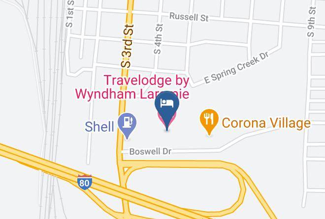 Albany - Travelodge By Wyndham Laramie Maps