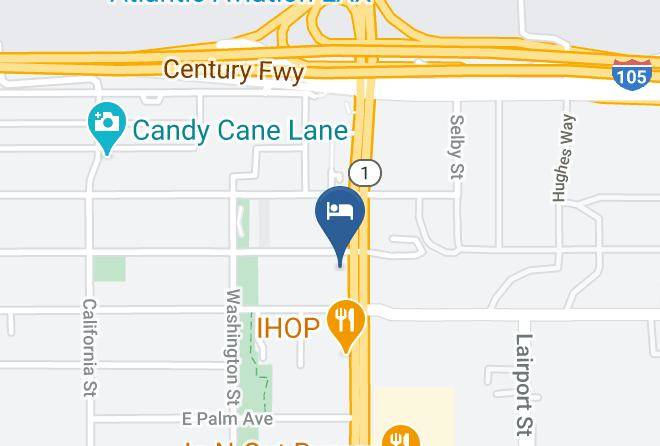 Los Angeles - Travelodge By Wyndham Lax South Maps