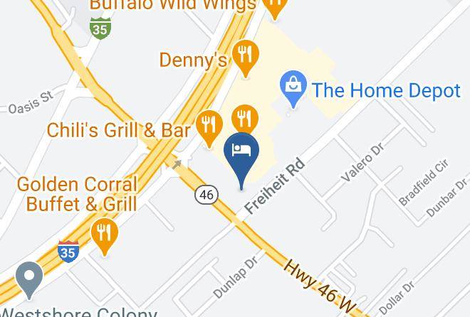 Comal - Travelodge By Wyndham New Braunfels Maps