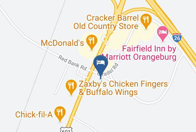 Orangeburg - Travelodge By Wyndham Orangeburg Maps