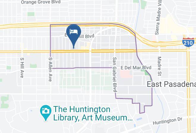 Los Angeles - Travelodge By Wyndham Pasadena Central Maps
