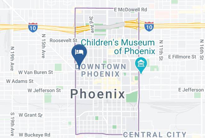 Maricopa - Travelodge By Wyndham Phoenix Downtown Maps