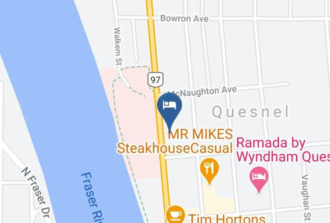 Cariboo - Travelodge By Wyndham Quesnel Maps