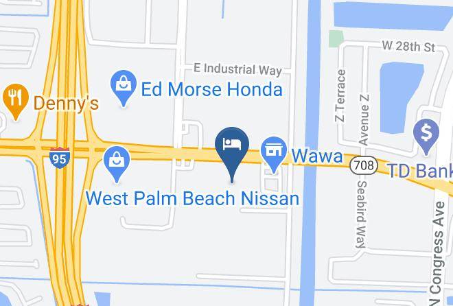 Travelodge By Wyndham Riviera Beach West Palm Map