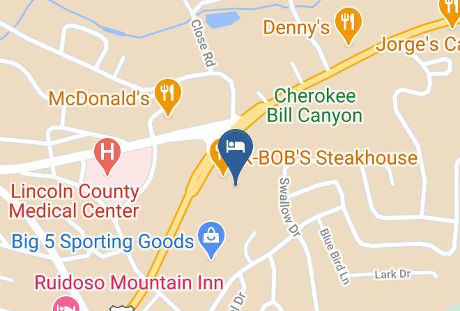 Travelodge By Wyndham Ruidoso Map