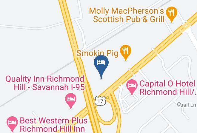 Travelodge By Wyndham Savannah Area Richmond Hill Map