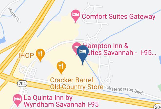 Travelodge By Wyndham Savannah Gateway Map
