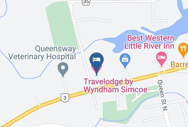 Haldimand Norfolk - Travelodge By Wyndham Simcoe Maps