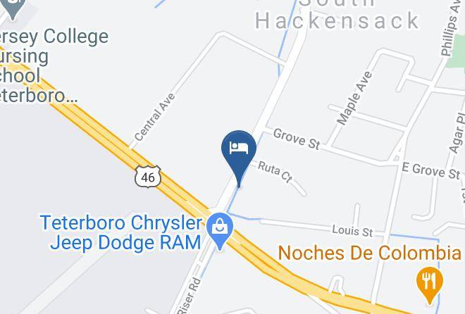 Travelodge By Wyndham South Hackensack Map