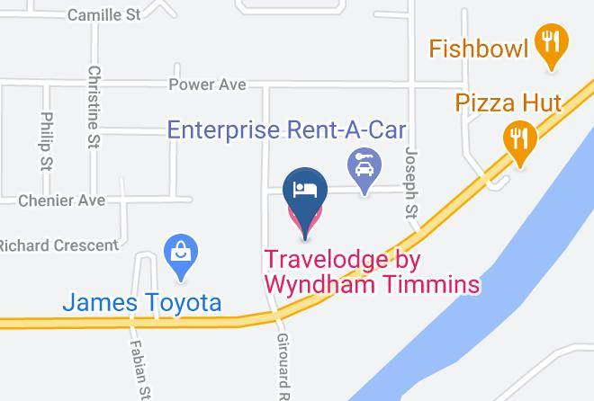 Cochrane - Travelodge By Wyndham Timmins Maps