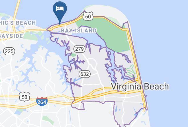 Virginia Beach City - Travelodge By Wyndham Virginia Beach Bay Beach Maps