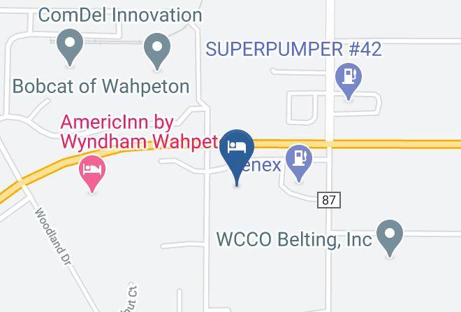 Travelodge By Wyndham Wahpeton Event Center Map