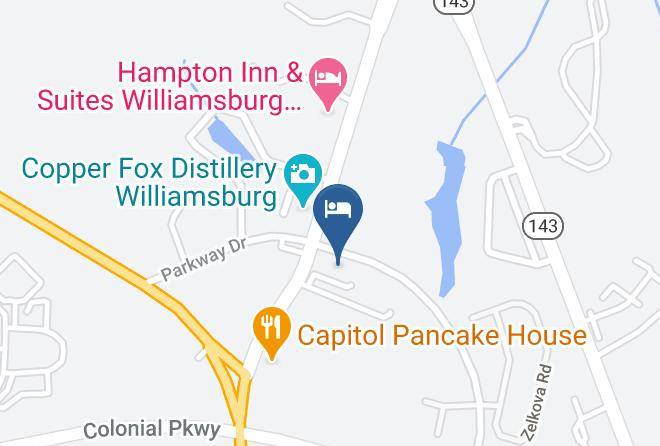Williamsburg City - Travelodge By Wyndham Williamsburg Colonial Area Maps