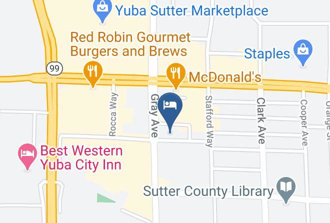 Sutter - Travelodge By Wyndham Yuba City Maps