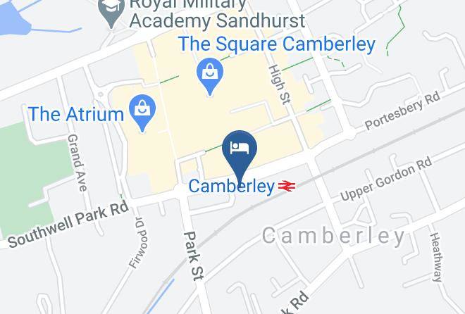 Travelodge Camberley Central Map