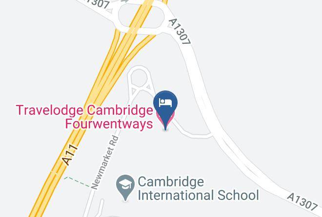 Cambridgeshire - Travelodge Cambridge Fourwentways Maps
