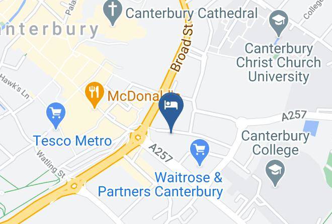 Kent - Travelodge Canterbury Chaucer Central Maps