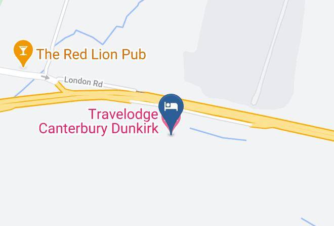 Kent - Travelodge Canterbury Dunkirk Maps