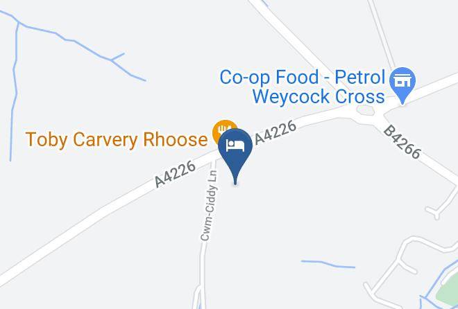 Vale Of Glamorgan - Travelodge Cardiff Airport Maps