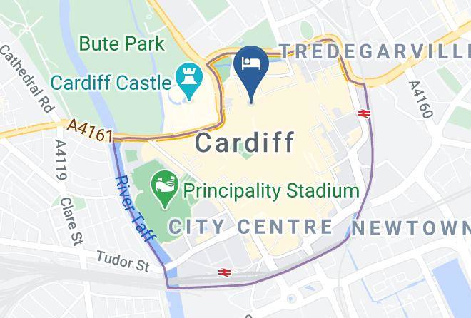 Cardiff - Travelodge Cardiff Central Queen Street Maps