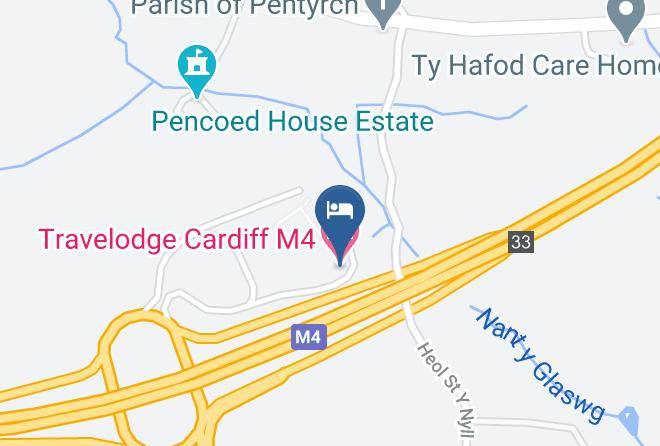 Cardiff - Travelodge Cardiff M4 Maps