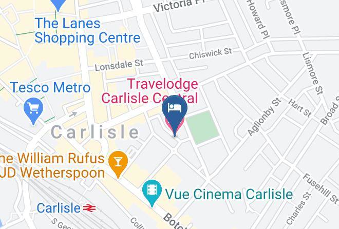 Travelodge Carlisle Central Map