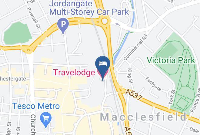 Travelodge Macclesfield Central Map